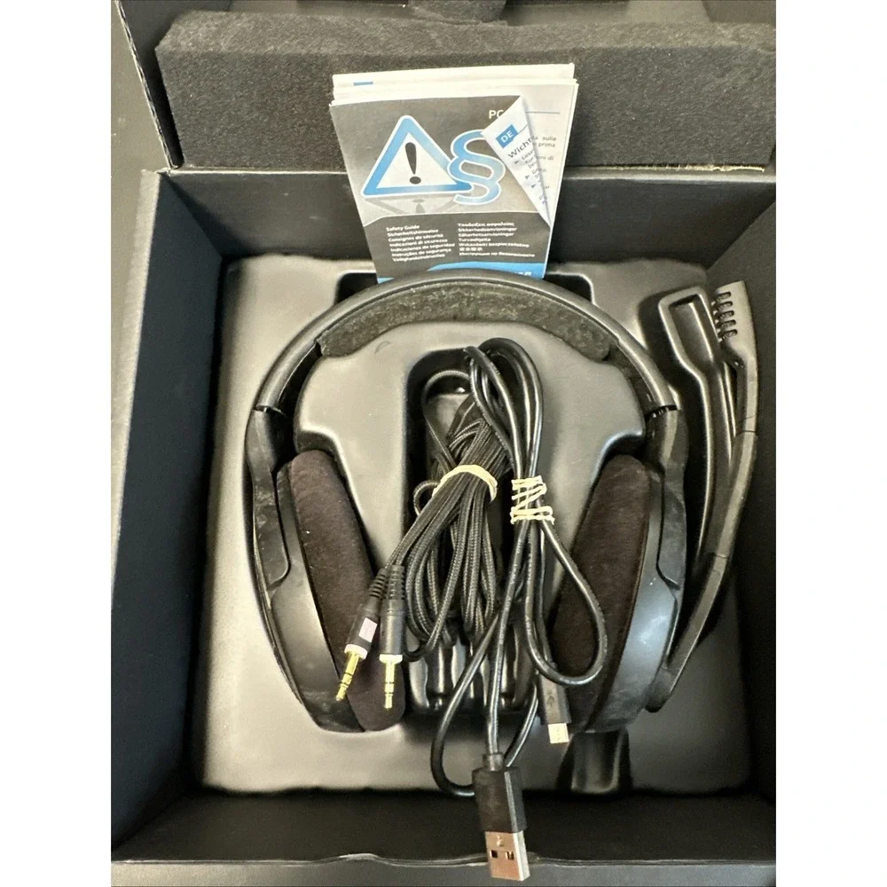 Sennheiser PC 37X Massdrop Limited Edition Wired 3.5mm Boom Mic Headset Black